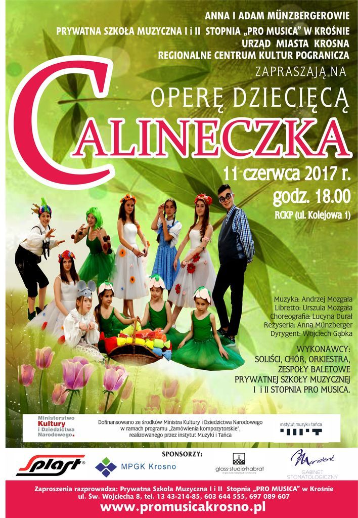 Uczniowie Prywatnej Szkoły Muzycznej Pro Musica w Krośnie wystawiają operę dziecięcą „Calineczka”