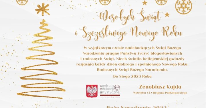 Życzenia Świąteczne od p. Wizytatora CEA Regionu Podkarpackiego