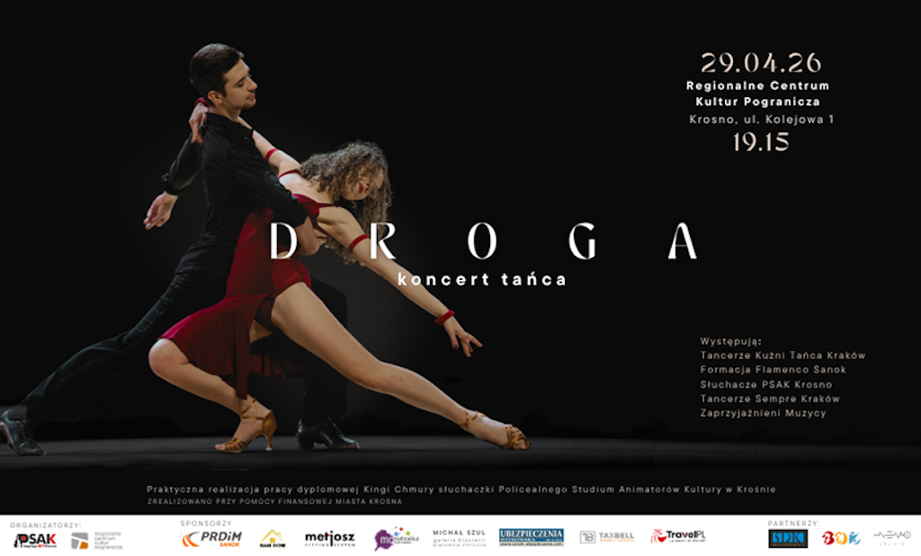 plakat Koncert tańca Droga